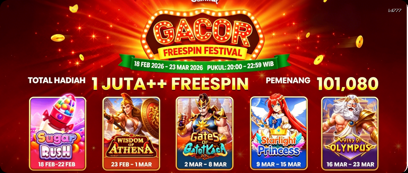 Login id777 Sekarang Bonus Melimpah